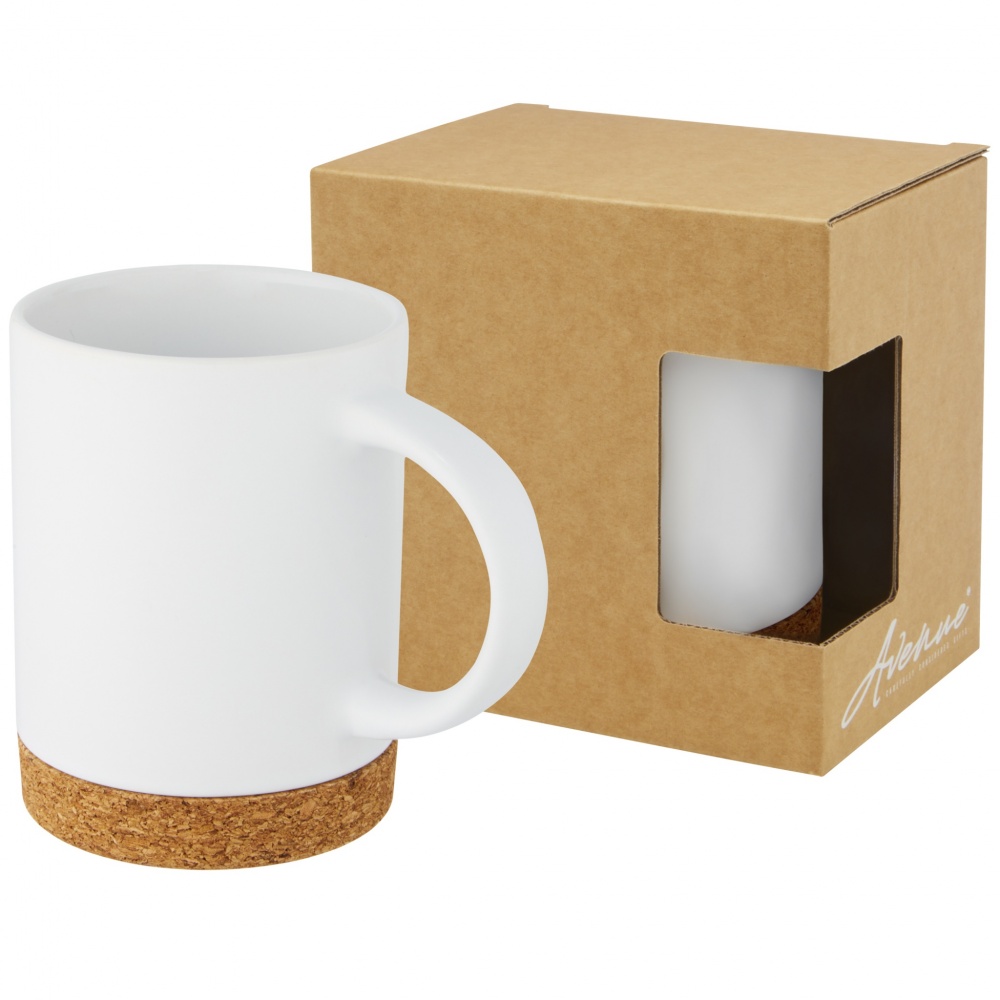 Logotrade promotional products photo of: Neiva 425 ml ceramic mug with cork base